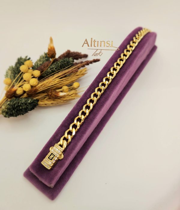 Altın Kaplama Gurmet Künye 0028 - Altınsı Takı