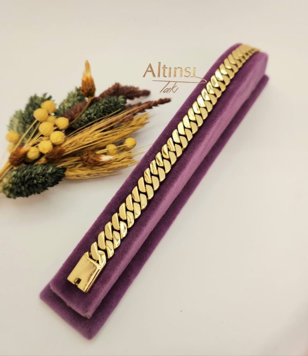 Altın Kaplama Gurmet Künye 0031 - Altınsı Takı